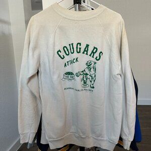 Vintage 1985 Beaumont Charlton-Pollard Cougar Attack Crewneck